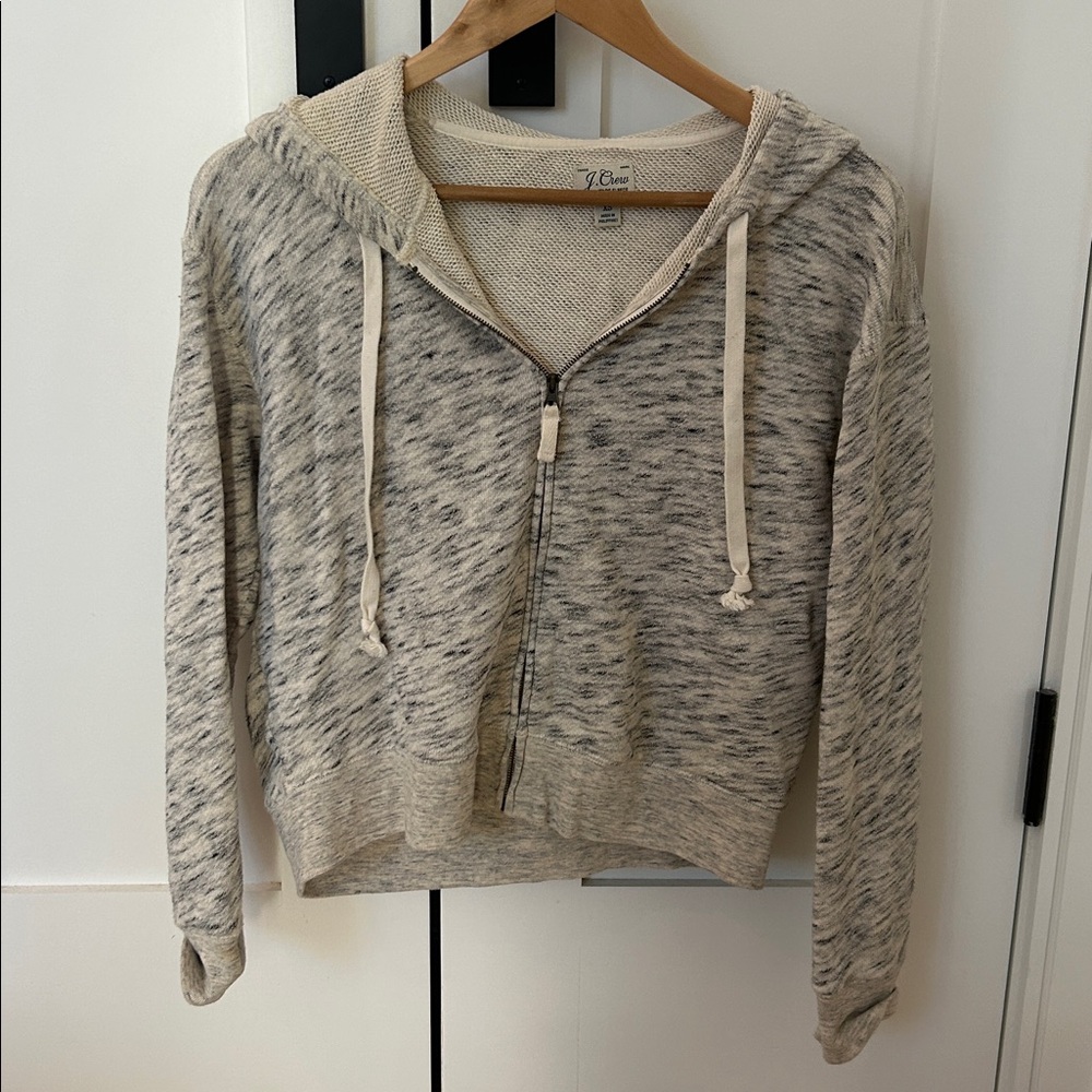 J. Crew Cream Vintage Fleece Hoodie